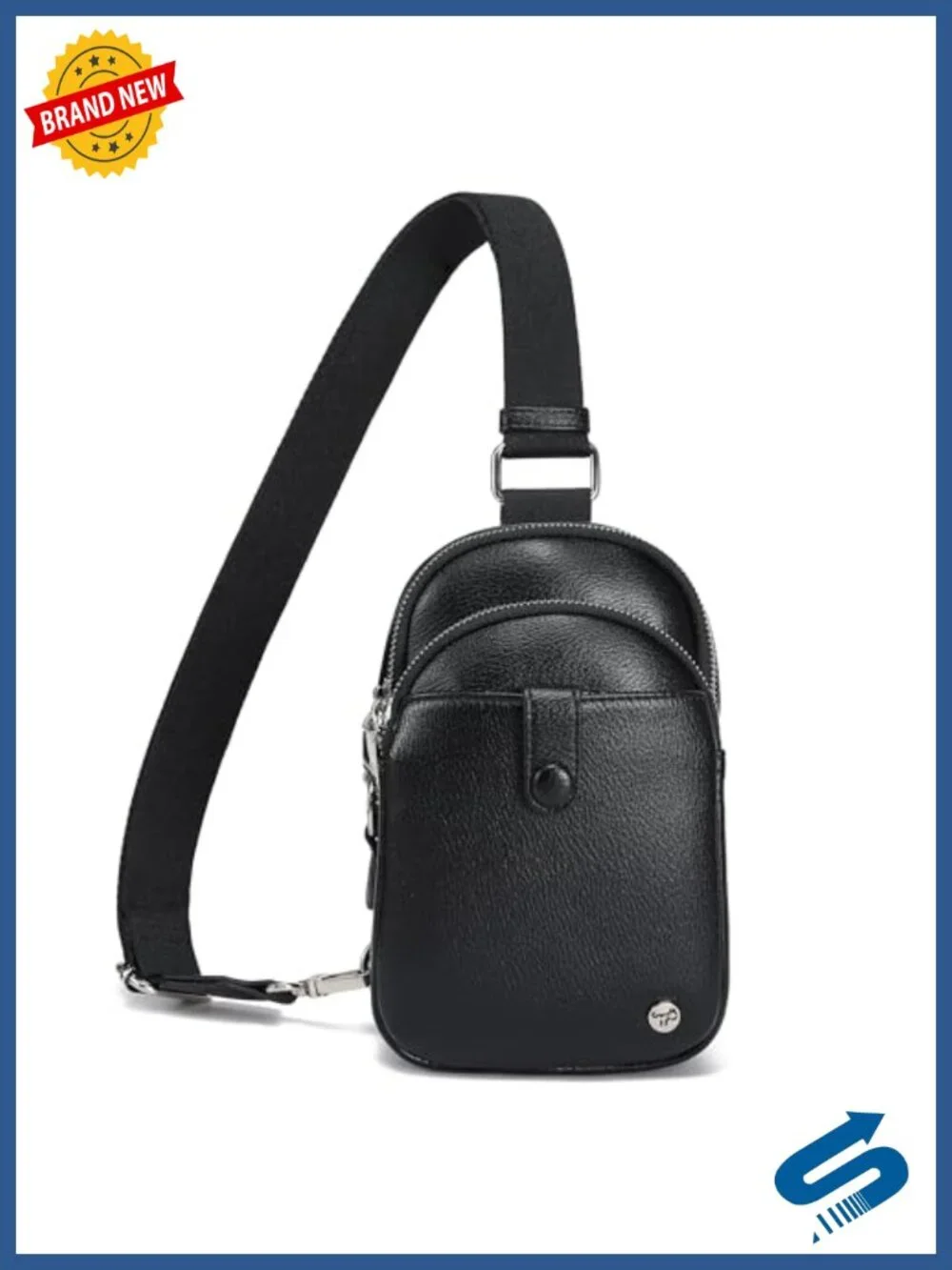 Anti Theft Crossbody Sling Bag for Women Travel Small Faux Leather RFID Blocking